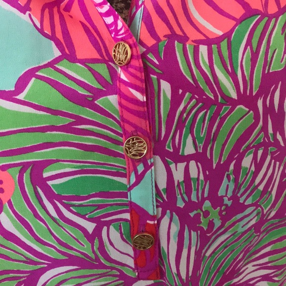 Lilly Pulitzer Silk Elsa Top - Picture 4 of 5